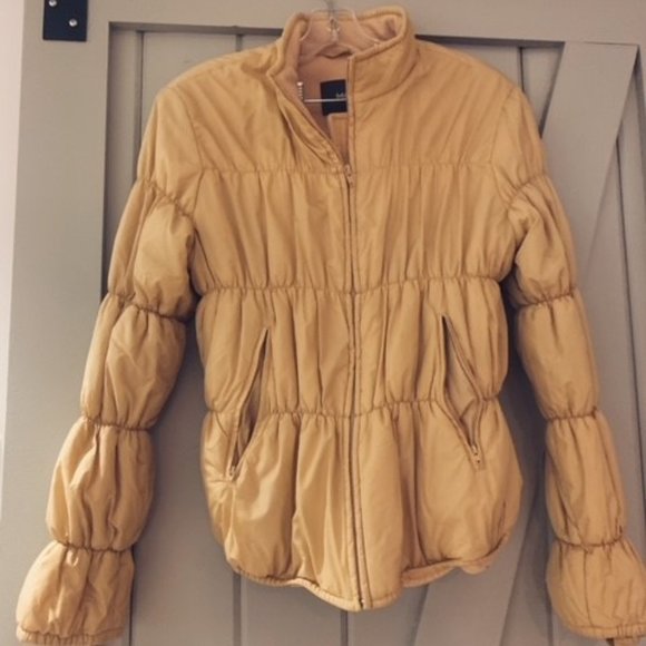 MEXX Yellow Puffer Jacket, Sherpa Lining - Picture 1 of 2